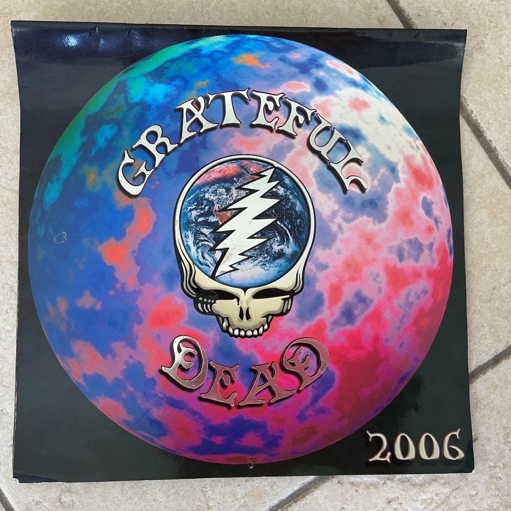 Grateful‎ Dead Official 2006 Calendar Mickey Hart Steal Your Face Good Condition